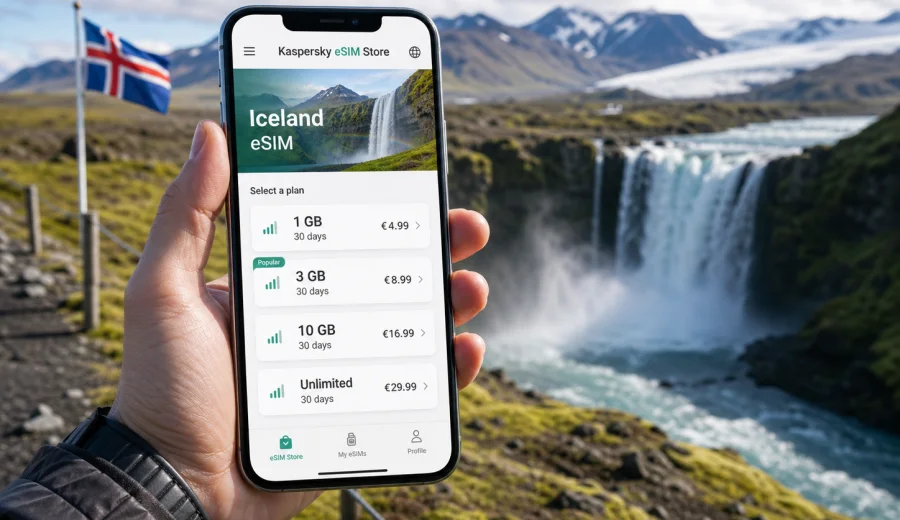 Iceland eSIM: mobile internet for travel